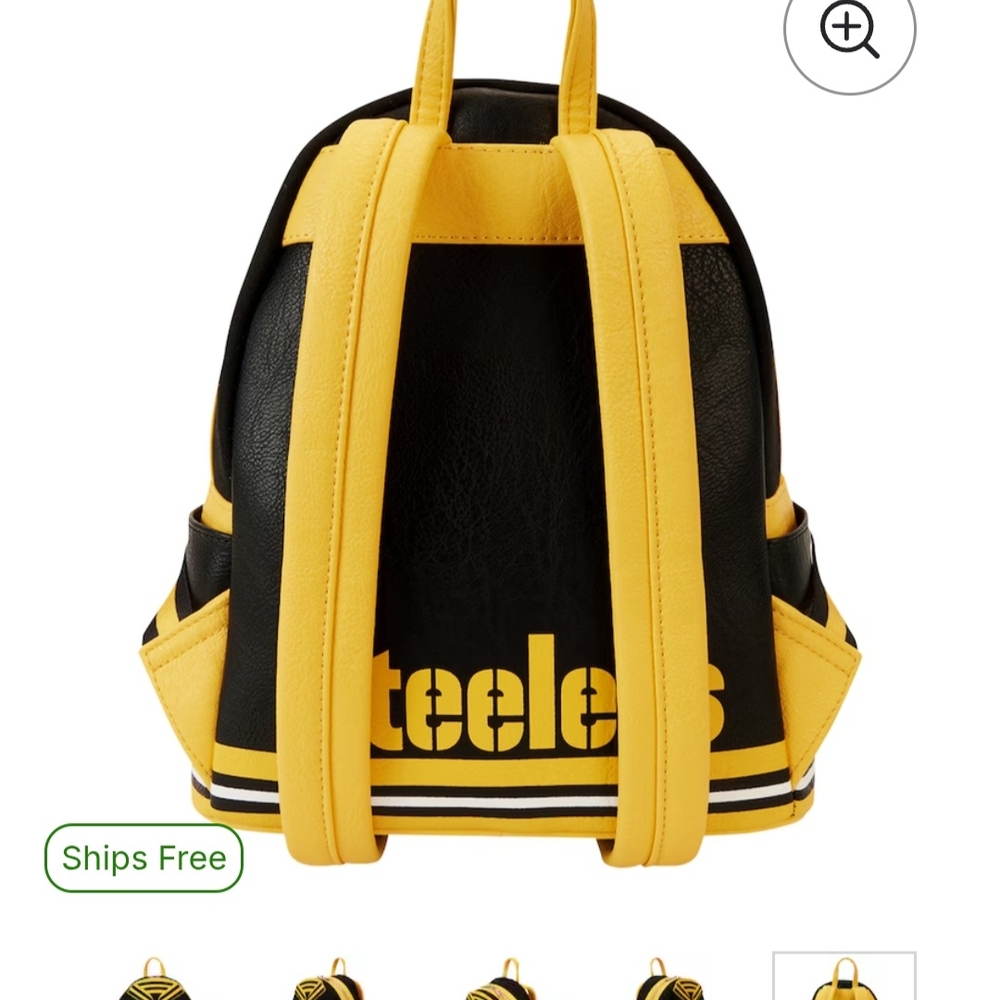 Black and Yellow Backpack - Picture 6 of 7